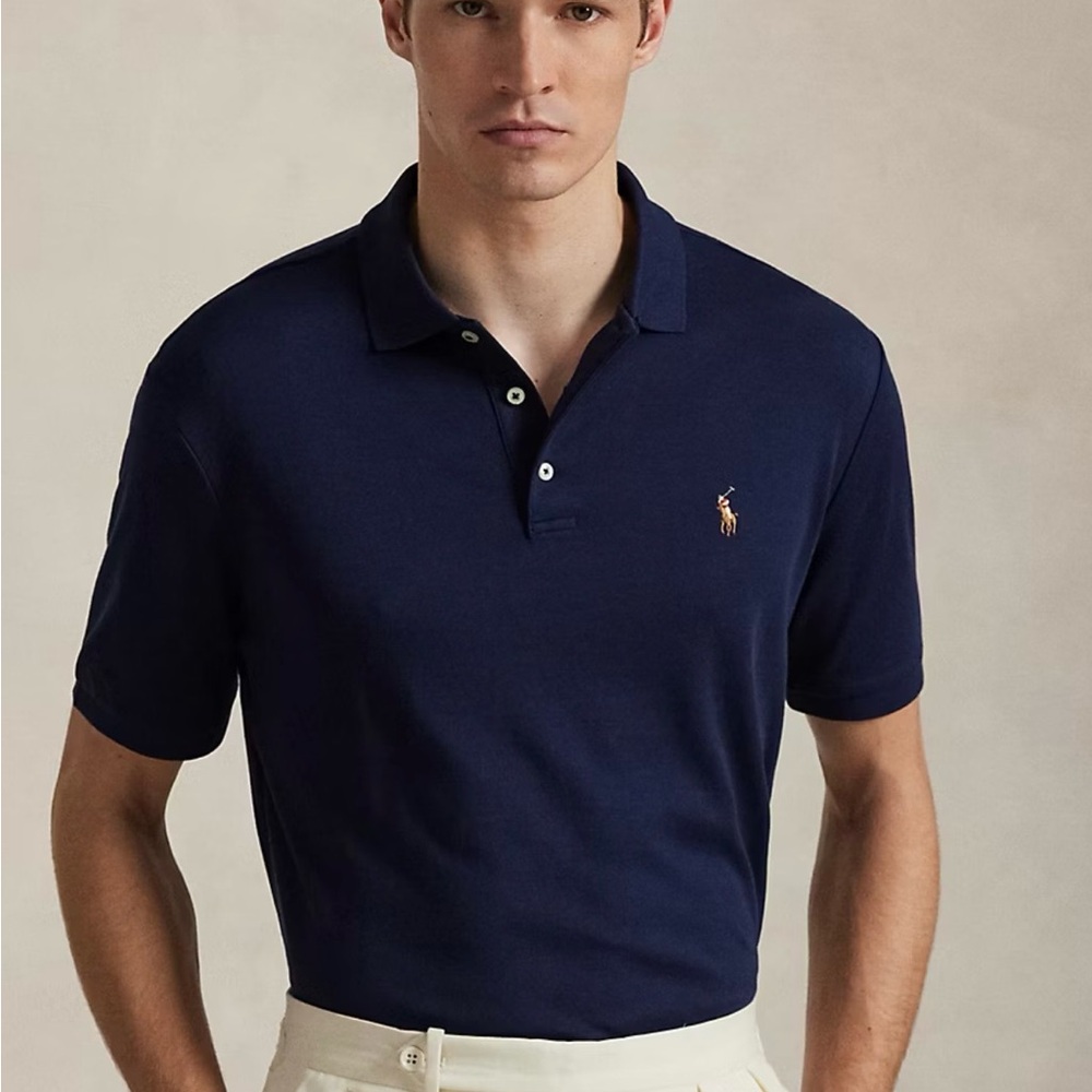 Ralph Lauren Men's Deep Blue Polo Shirt